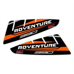 GP Kompozit KTM 390 Adventure 2020-2024 Uyumlu Tank Pad Seti Siyah-Turuncu