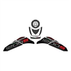 GP Kompozit Ducati Multistrada 1200 S 2015-2018 Uyumlu Tank Pad Seti Beyaz