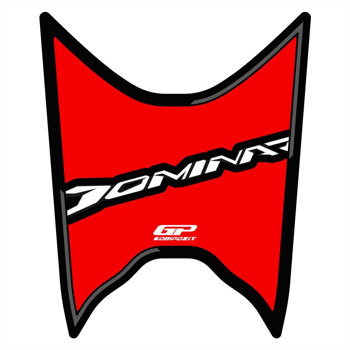 GP Kompozit Bajaj Dominar 250 / 400 2020-2024 Uyumlu Tank Pad Kırmızı