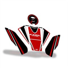 GP Kompozit Honda CBR650R 2019-2023 Uyumlu Tank Pad Seti Kırmızı