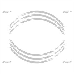 GP Kompozit Honda PCX 125 / 150 2014-2024 Uyumlu Jant Şeridi Reflektif Gri