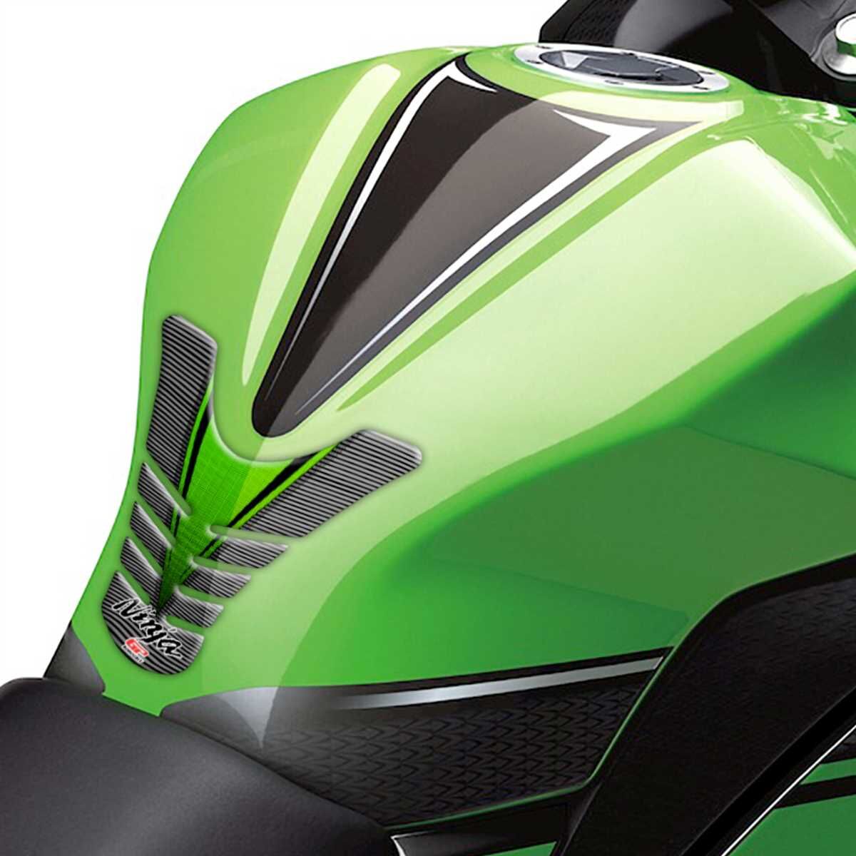 GP Kompozit Kawasaki Ninja 250 SL 2015 - 2016 Uyumlu Tank Pad Yeşil